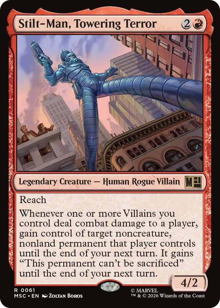 Image for Stilt-Man, Towering Terror (Surge Foil) (Commander: Marvel Super Heroes) (61) (MSC) - Magic: The Gathering