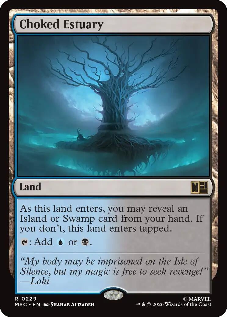 Image for Choked Estuary (Commander: Marvel Super Heroes) (229) (MSC) - Magic: The Gathering