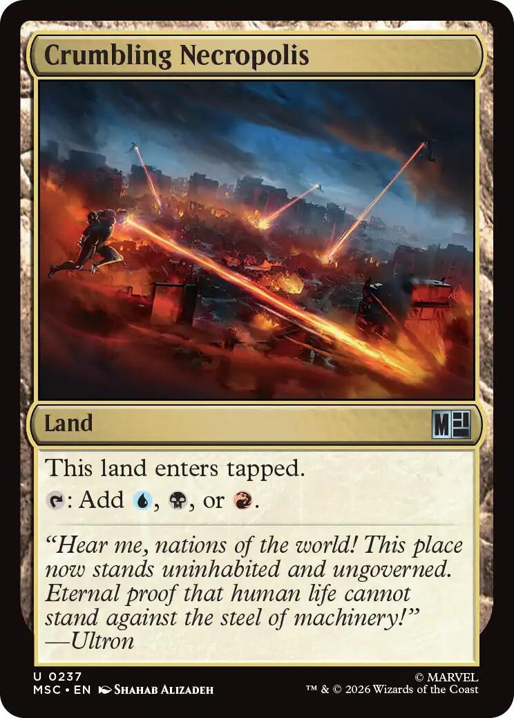 Image for Crumbling Necropolis (Commander: Marvel Super Heroes) (237) (MSC) - Magic: The Gathering