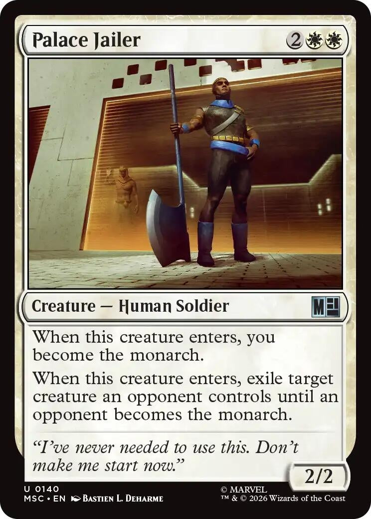 Image for Palace Jailer (Commander: Marvel Super Heroes) (140) (MSC) - Magic: The Gathering