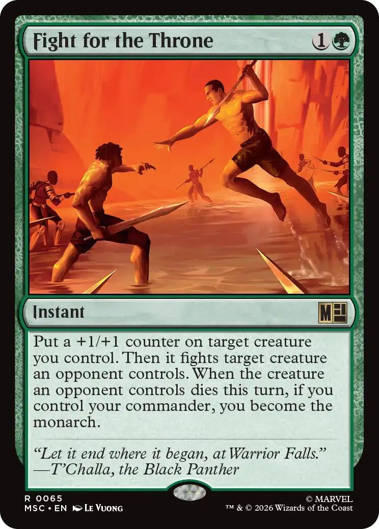 Image for Fight for the Throne (Commander: Marvel Super Heroes) (65) (MSC) - Magic: The Gathering