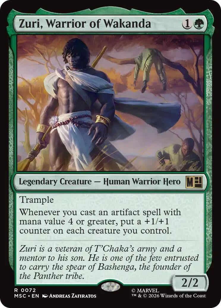 Image for Zuri, Warrior of Wakanda (Commander: Marvel Super Heroes) (72) (MSC) - Magic: The Gathering