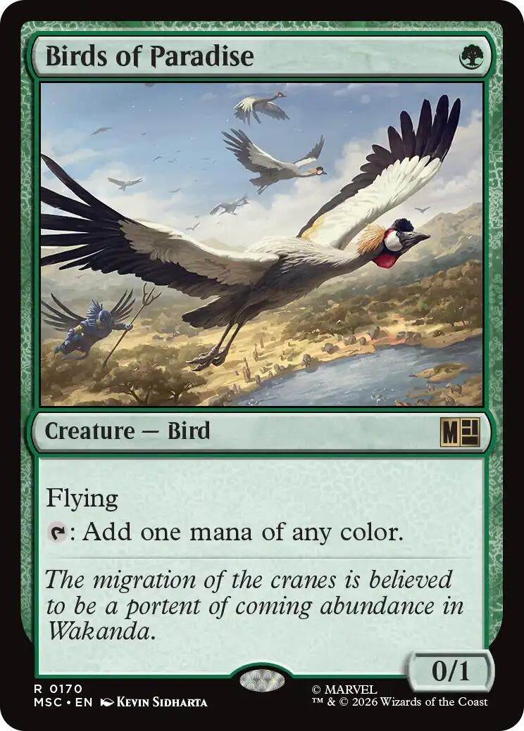 Image for Birds of Paradise (Commander: Marvel Super Heroes) (170) (MSC) - Magic: The Gathering