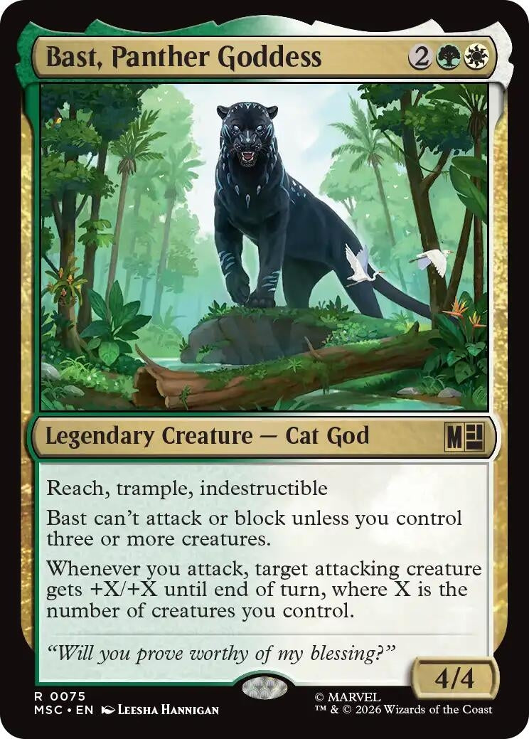 Image for Bast, Panther Goddess (Commander: Marvel Super Heroes) (75) - Magic: The Gathering