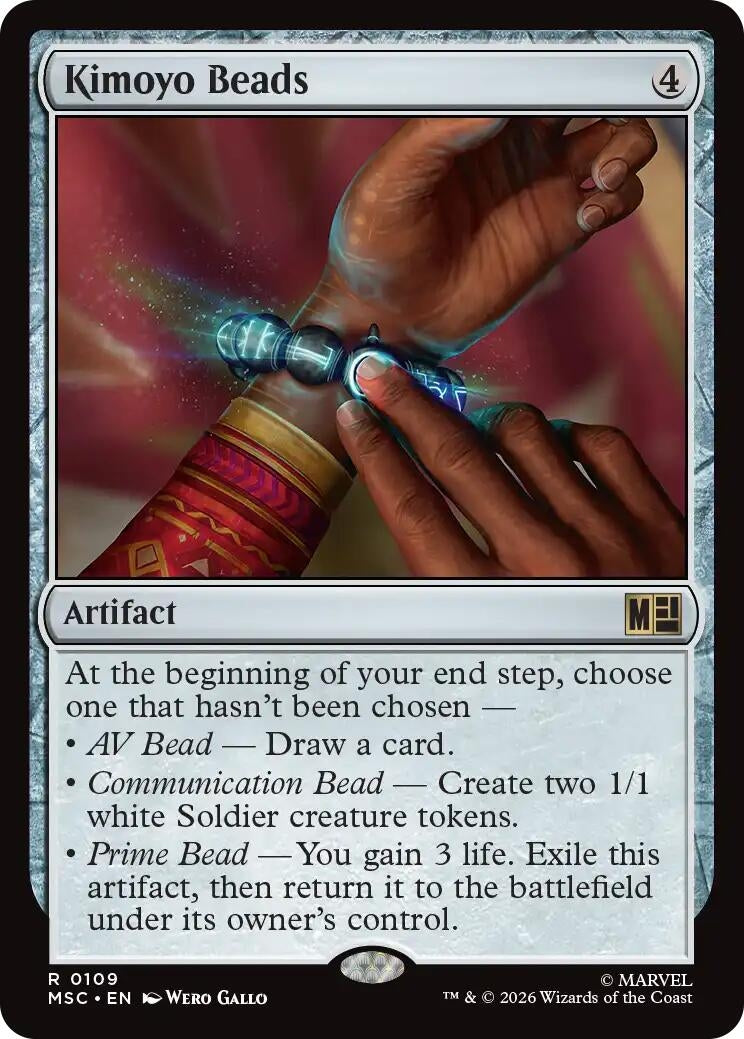 Image for Kimoyo Beads (Commander: Marvel Super Heroes) (109) (MSC) - Magic: The Gathering