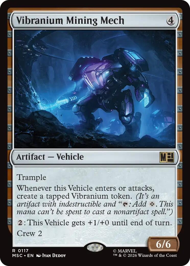 Image for Vibranium Mining Mech (Commander: Marvel Super Heroes) (117) (MSC) - Magic: The Gathering