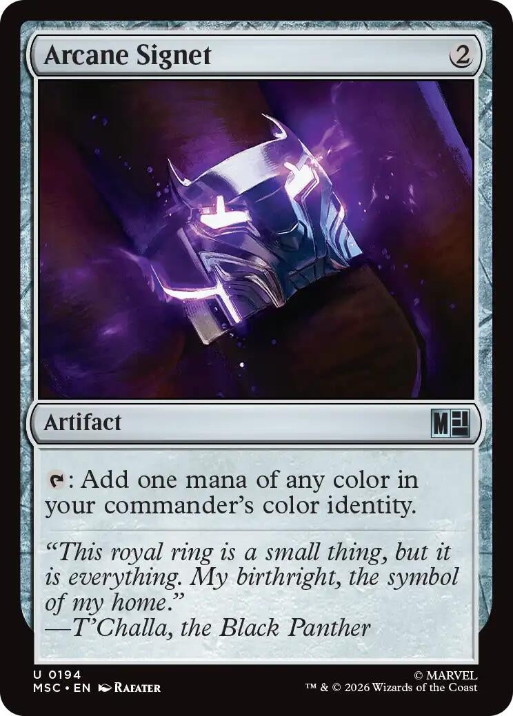 Image for Arcane Signet (0194) (Commander: Marvel Super Heroes) (194) - Magic: The Gathering
