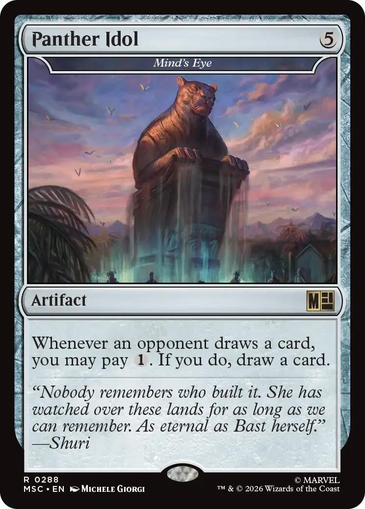 Image for Panther Idol - Mind's Eye (Commander: Marvel Super Heroes) (288) (MSC) - Magic: The Gathering