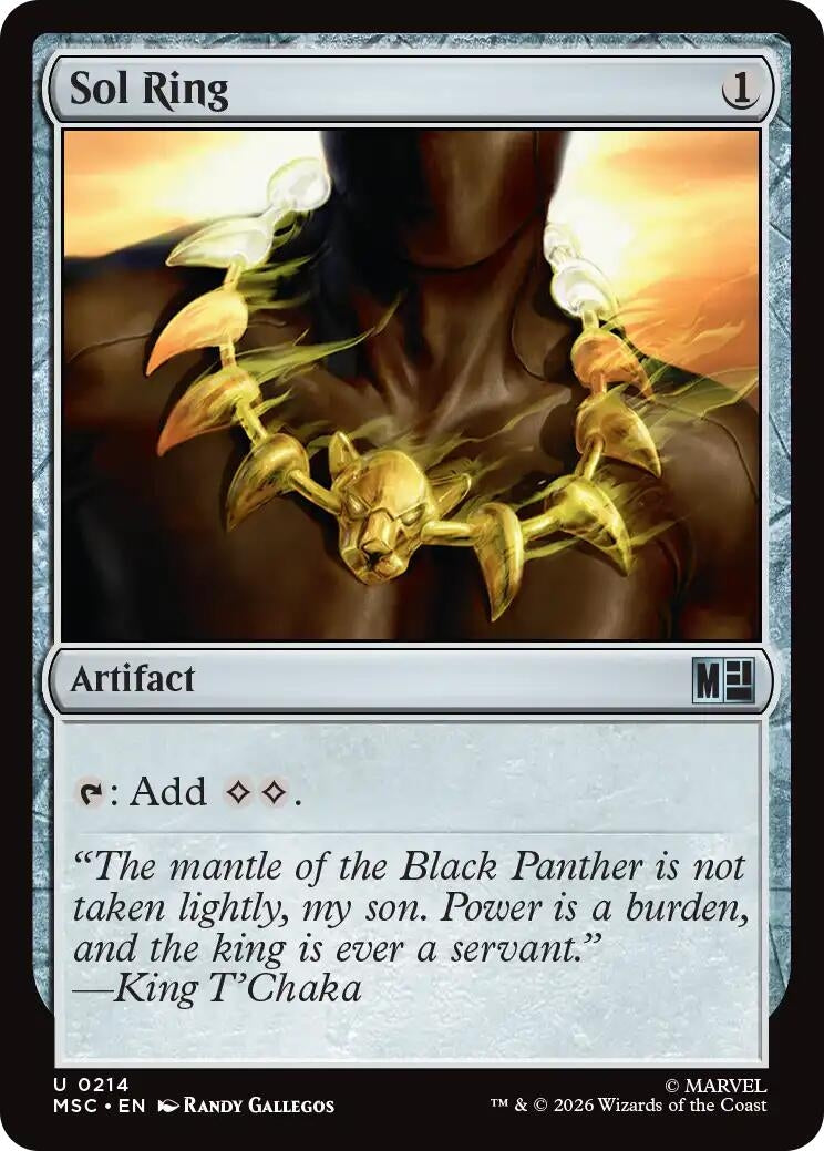 Image for Sol Ring (0214) (Surge Foil) (Commander: Marvel Super Heroes) (214) (MSC) - Magic: The Gathering