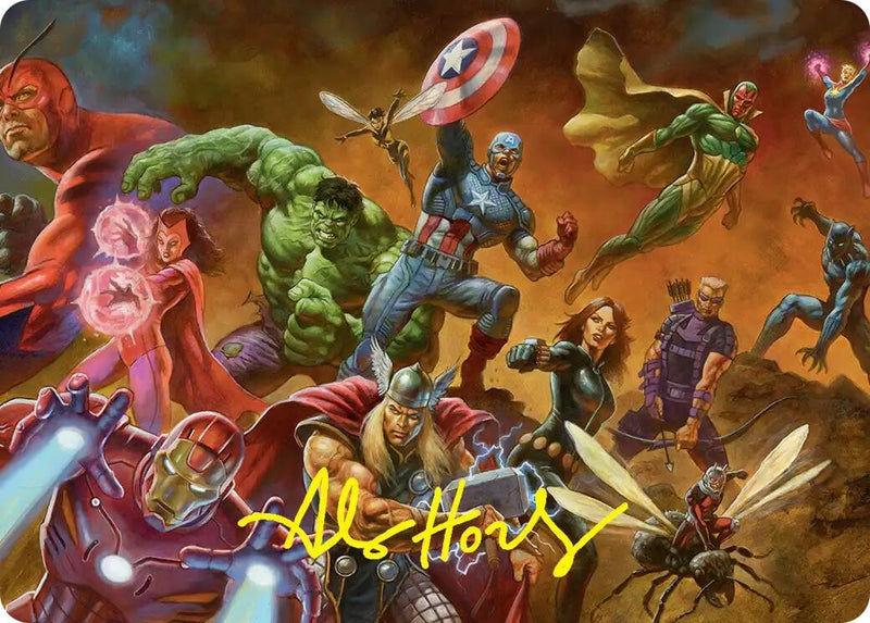 Image for Avengers Assemble! Art Card (Gold-Stamped Signature) (Art Series: Marvel Super Heroes) (1) (AAMSH) - Magic: The Gathering