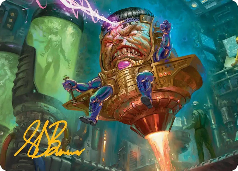 Image for M.O.D.O.K. Art Card (Gold-Stamped Signature) (Art Series: Marvel Super Heroes) (9) (AAMSH) - Magic: The Gathering