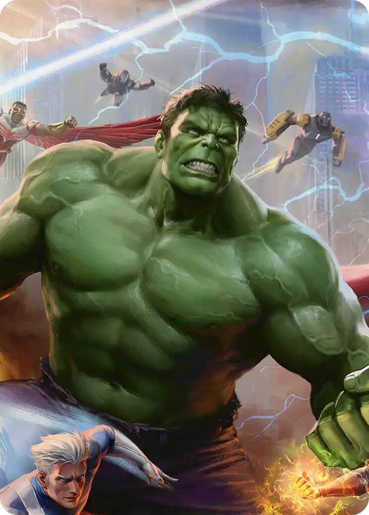 Image for Hulk, Always Angry Art Card (Art Series: Marvel Super Heroes) (2) (AAMSH) - Magic: The Gathering