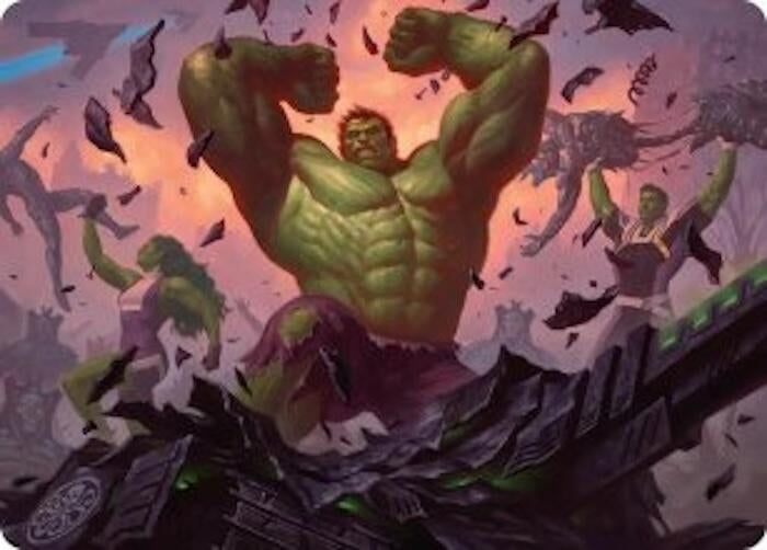 Image for HULK SMASH! Art Card (Art Series: Marvel Super Heroes) (10) (AAMSH) - Magic: The Gathering