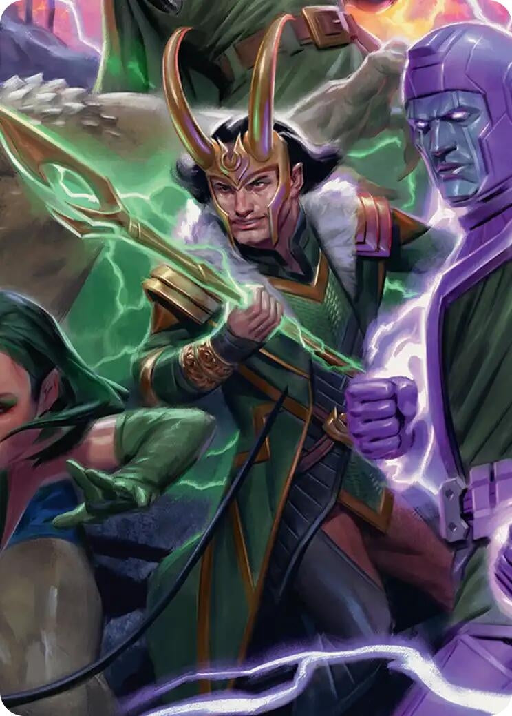 Image for Loki, God of Lies Art Card (Art Series: Marvel Super Heroes) (12) (AAMSH) - Magic: The Gathering
