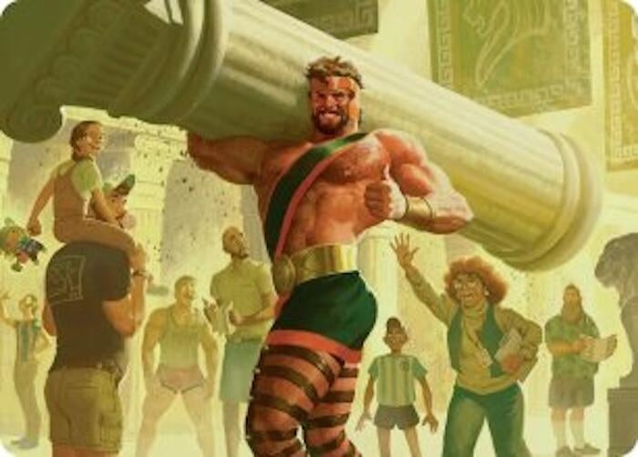 Image for Hercules, Prince of Power Art Card (Art Series: Marvel Super Heroes) (13) (AAMSH) - Magic: The Gathering