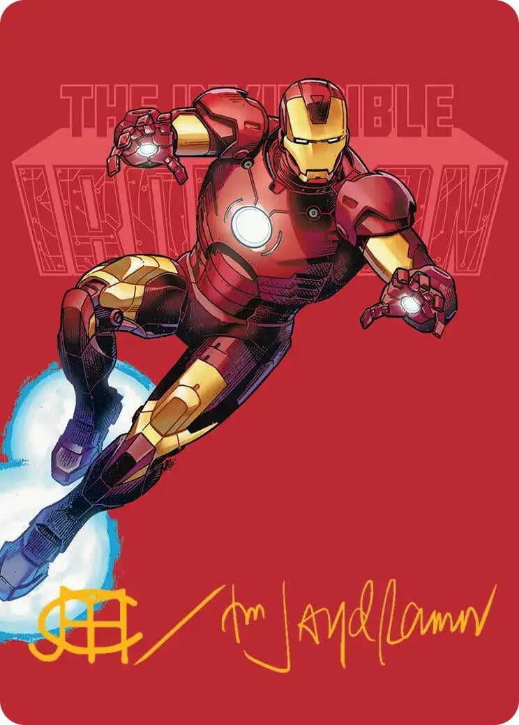 Image for The Invincible Iron Man Art Card (Gold-Stamped Signature) (Art Series: Marvel Super Heroes) (29) (AAMSH) - Magic: The Gathering