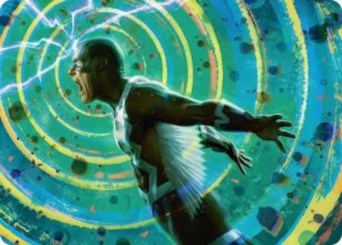 Image for Black Bolt, Inhuman King Art Card (Art Series: Marvel Super Heroes) (35) (AAMSH) - Magic: The Gathering