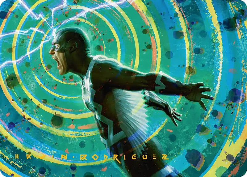 Image for Black Bolt, Inhuman King Art Card (Gold-Stamped Signature) (Art Series: Marvel Super Heroes) (35) (AAMSH) - Magic: The Gathering