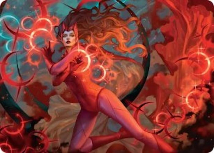 Image for Scarlet Witch, Chaotic Avenger Art Card (Art Series: Marvel Super Heroes) (38) (AAMSH) - Magic: The Gathering
