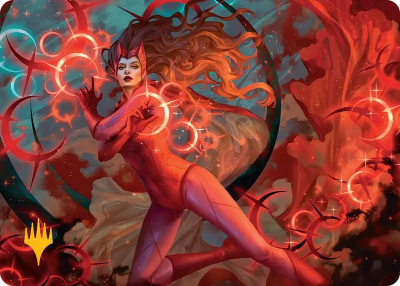 Image for Scarlet Witch, Chaotic Avenger Art Card (Gold-Stamped Planeswalker Symbol) (Art Series: Marvel Super Heroes) (38) (AAMSH) - Magic: The Gathering