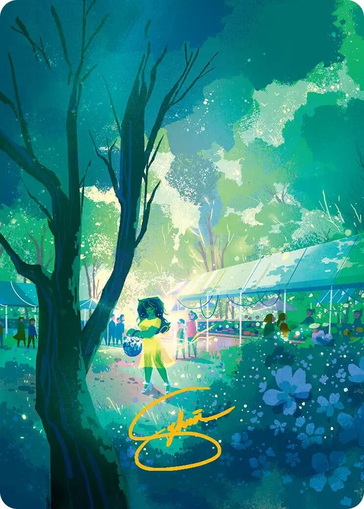 Image for Forest Art Card (Gold-Stamped Signature) (Art Series: Marvel Super Heroes) (17) (AAMSH) - Magic: The Gathering