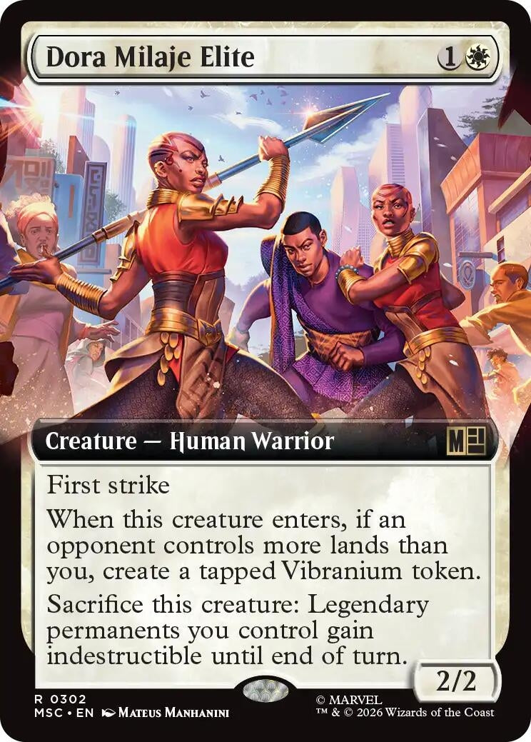 Image for Dora Milaje Elite (Extended Art) (Commander: Marvel Super Heroes) (302) (MSC) - Magic: The Gathering