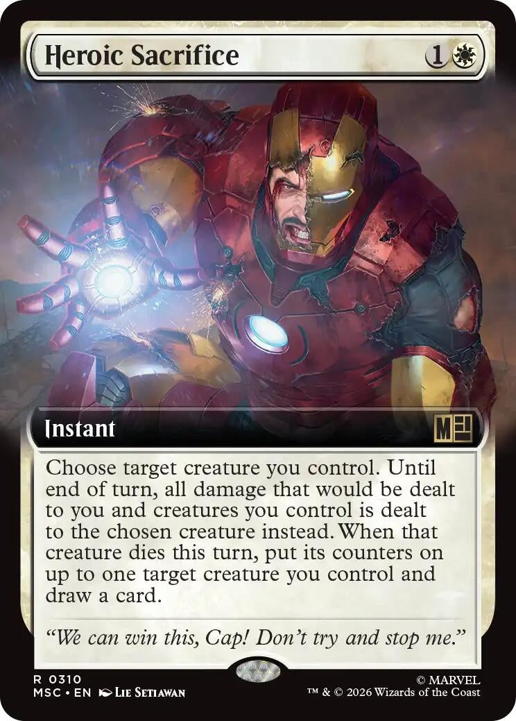 Image for Heroic Sacrifice (Extended Art) (Commander: Marvel Super Heroes) (310) (MSC) - Magic: The Gathering