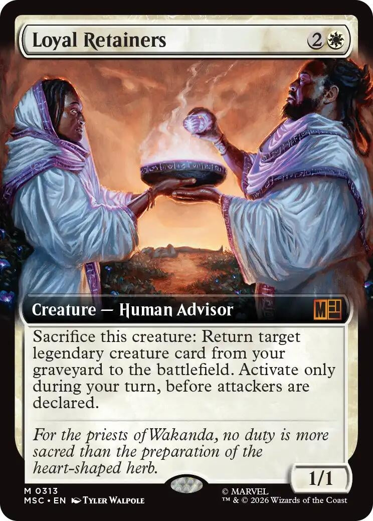Image for Loyal Retainers (Extended Art) (Commander: Marvel Super Heroes) (313) (MSC) - Magic: The Gathering
