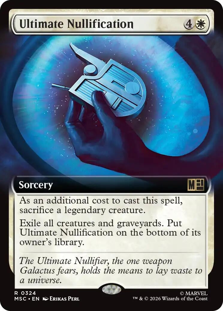 Image for Ultimate Nullification (Extended Art) (Commander: Marvel Super Heroes) (324) (MSC) - Magic: The Gathering