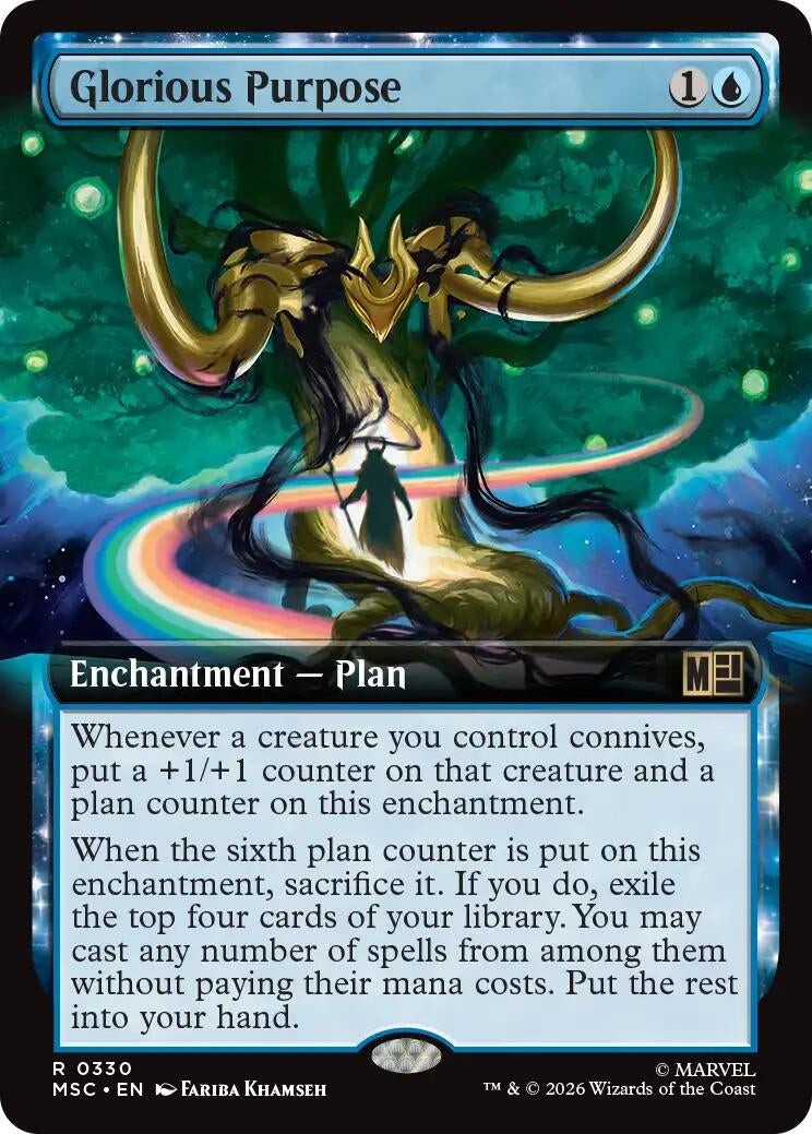 Image for Glorious Purpose (Extended Art) (Commander: Marvel Super Heroes) (330) (MSC) - Magic: The Gathering