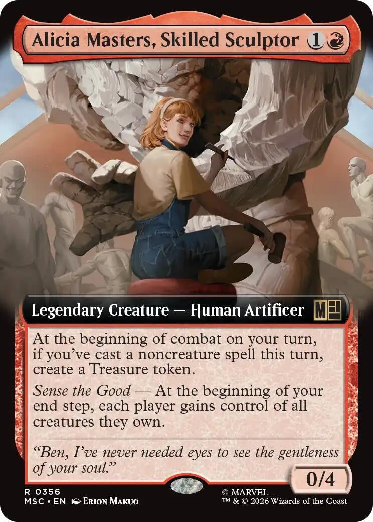 Image for Alicia Masters, Skilled Sculptor (Extended Art) (Commander: Marvel Super Heroes) (356) - Magic: The Gathering