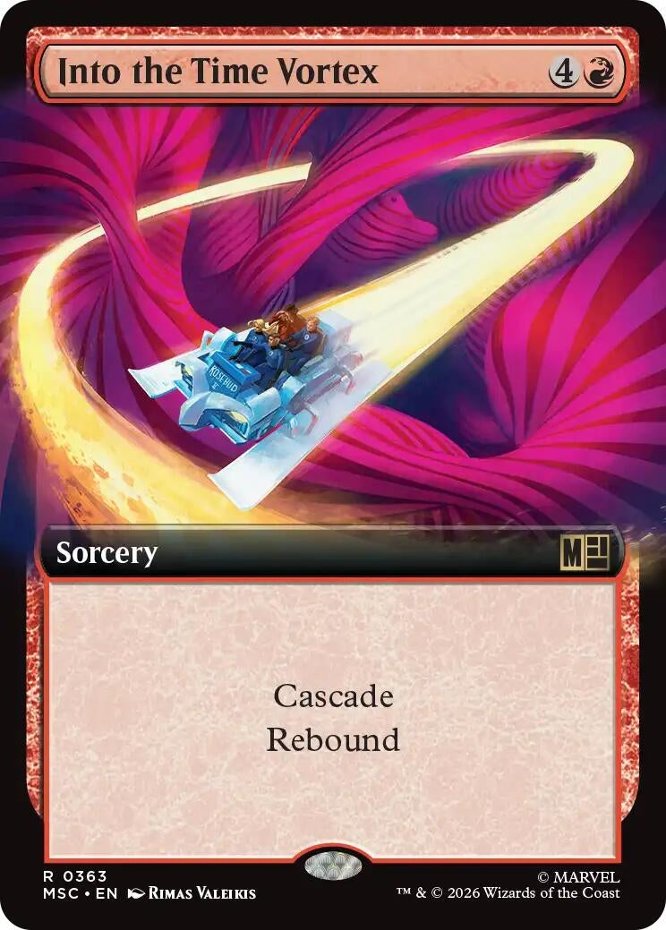 Image for Into the Time Vortex (Extended Art) (Commander: Marvel Super Heroes) (363) (MSC) - Magic: The Gathering