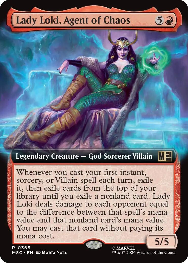 Image for Lady Loki, Agent of Chaos (Extended Art) (Commander: Marvel Super Heroes) (365) (MSC) - Magic: The Gathering