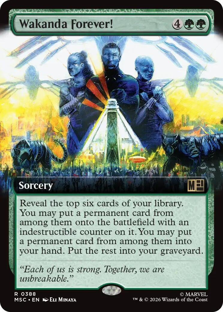 Image for Wakanda Forever! (Extended Art) (Commander: Marvel Super Heroes) (388) (MSC) - Magic: The Gathering