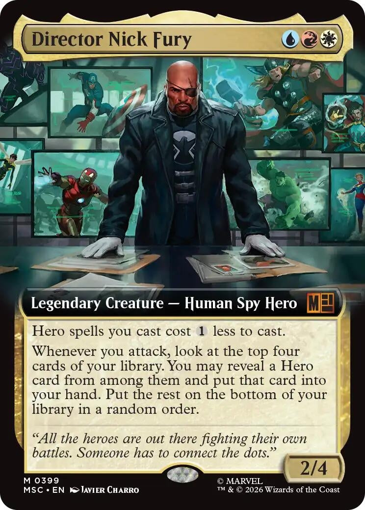 Image for Director Nick Fury (Extended Art) (Commander: Marvel Super Heroes) (399) (MSC) - Magic: The Gathering