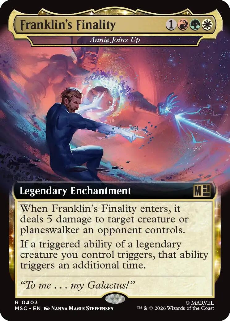 Image for Franklin's Finality - Annie Joins Up (Extended Art) (Commander: Marvel Super Heroes) (403) (MSC) - Magic: The Gathering