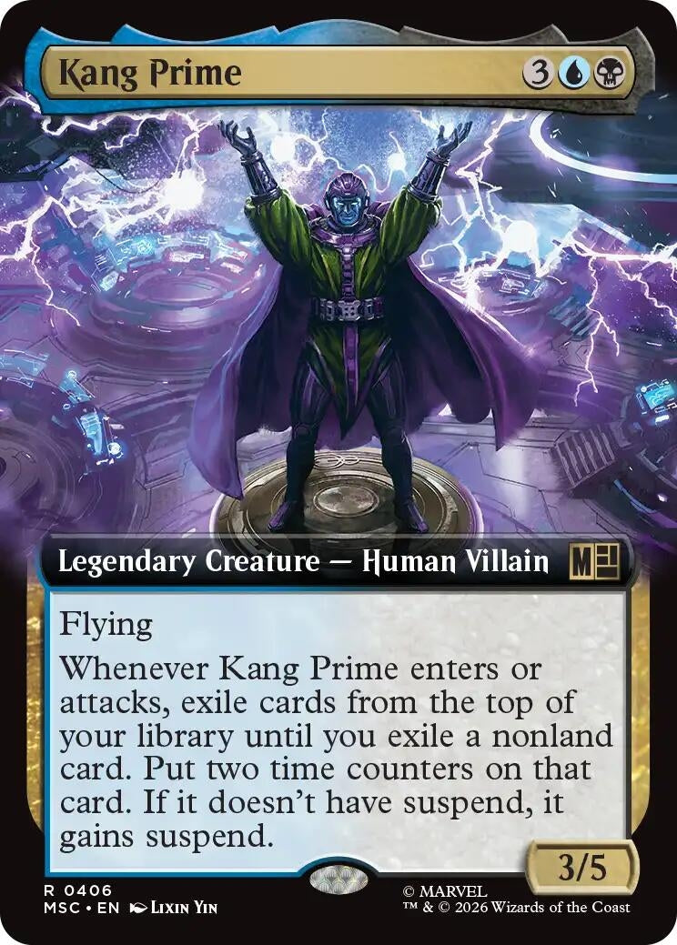 Image for Kang Prime (Extended Art) (Commander: Marvel Super Heroes) (406) (MSC) - Magic: The Gathering