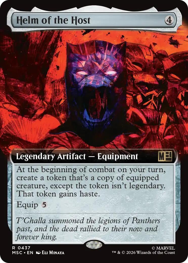 Image for Helm of the Host (Extended Art) (Commander: Marvel Super Heroes) (437) (MSC) - Magic: The Gathering