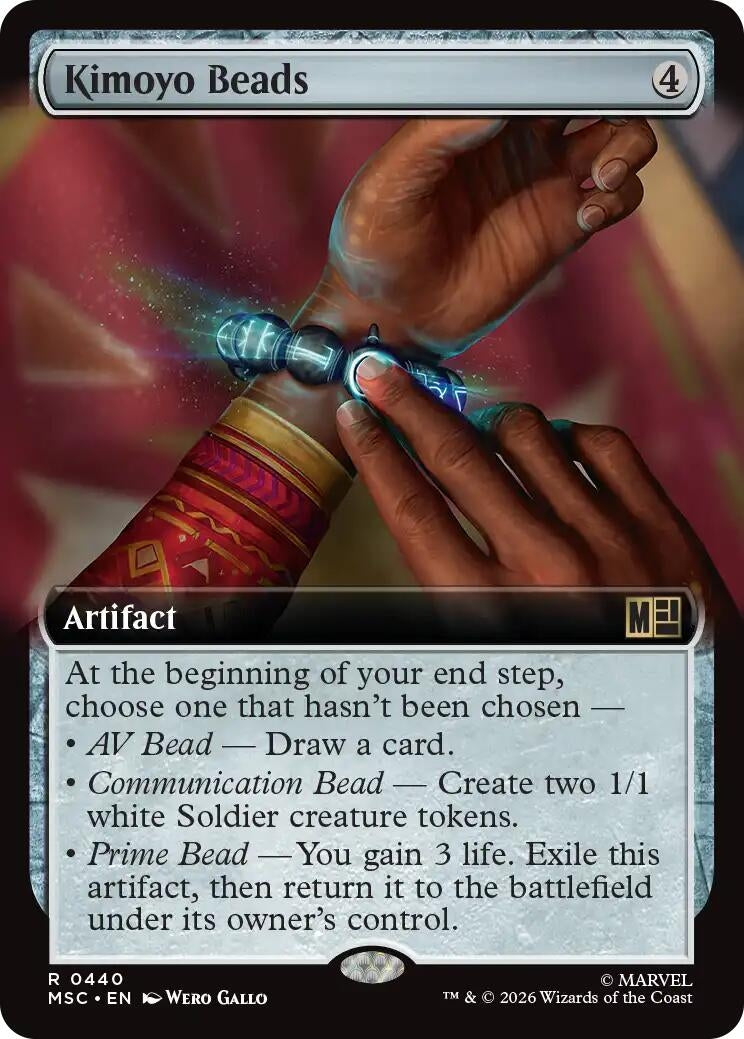 Image for Kimoyo Beads (Extended Art) (Commander: Marvel Super Heroes) (440) (MSC) - Magic: The Gathering