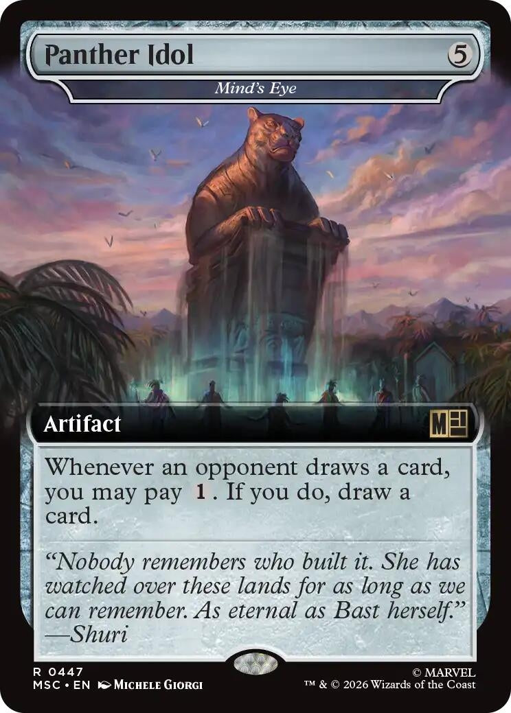 Image for Panther Idol - Mind's Eye (Extended Art) (Commander: Marvel Super Heroes) (447) (MSC) - Magic: The Gathering