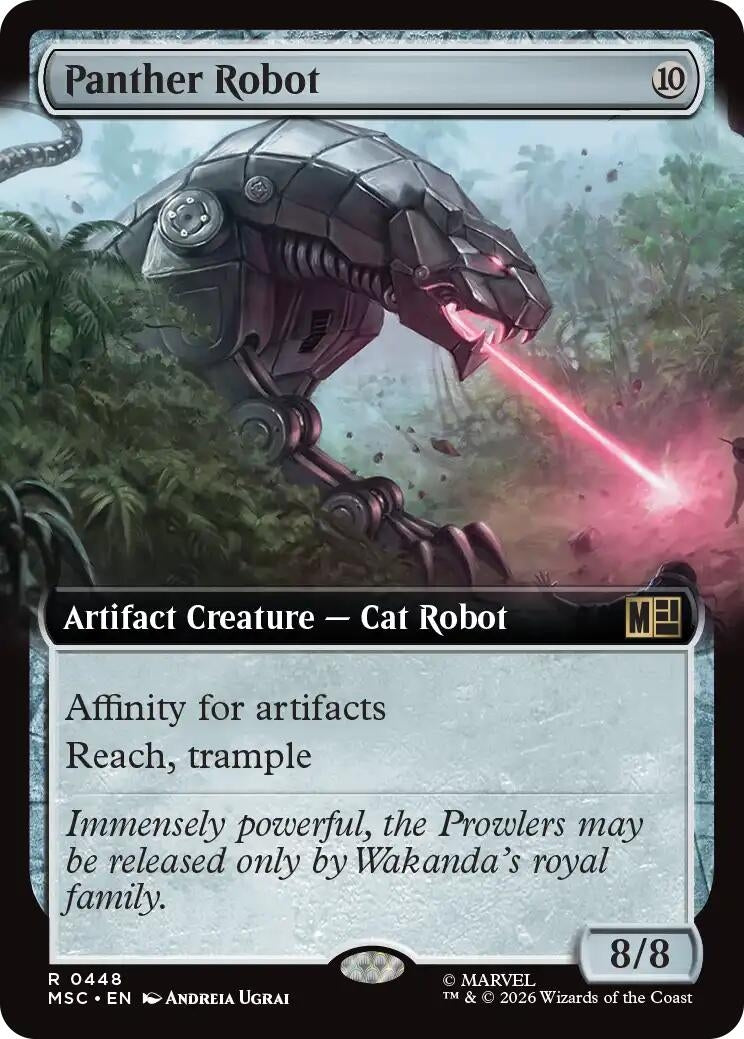 Image for Panther Robot (Extended Art) (Commander: Marvel Super Heroes) (448) (MSC) - Magic: The Gathering