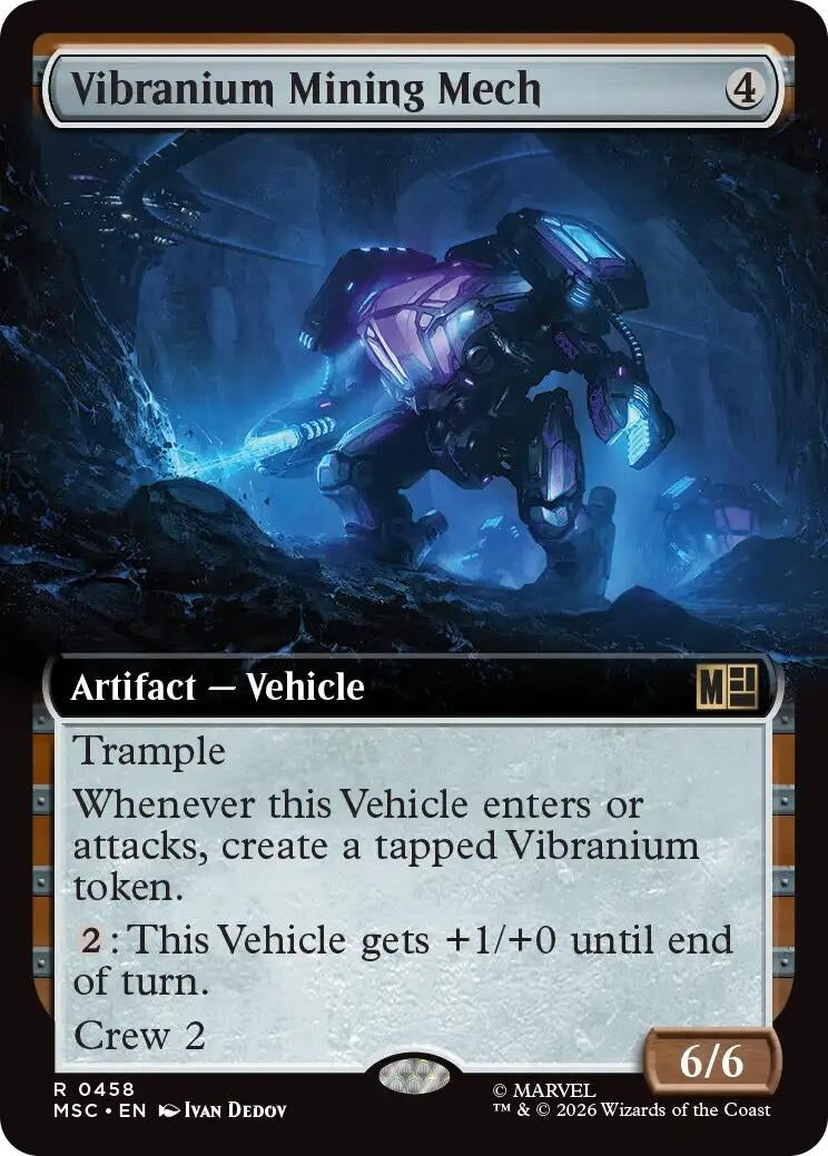 Image for Vibranium Mining Mech (Extended Art) (Commander: Marvel Super Heroes) (458) (MSC) - Magic: The Gathering