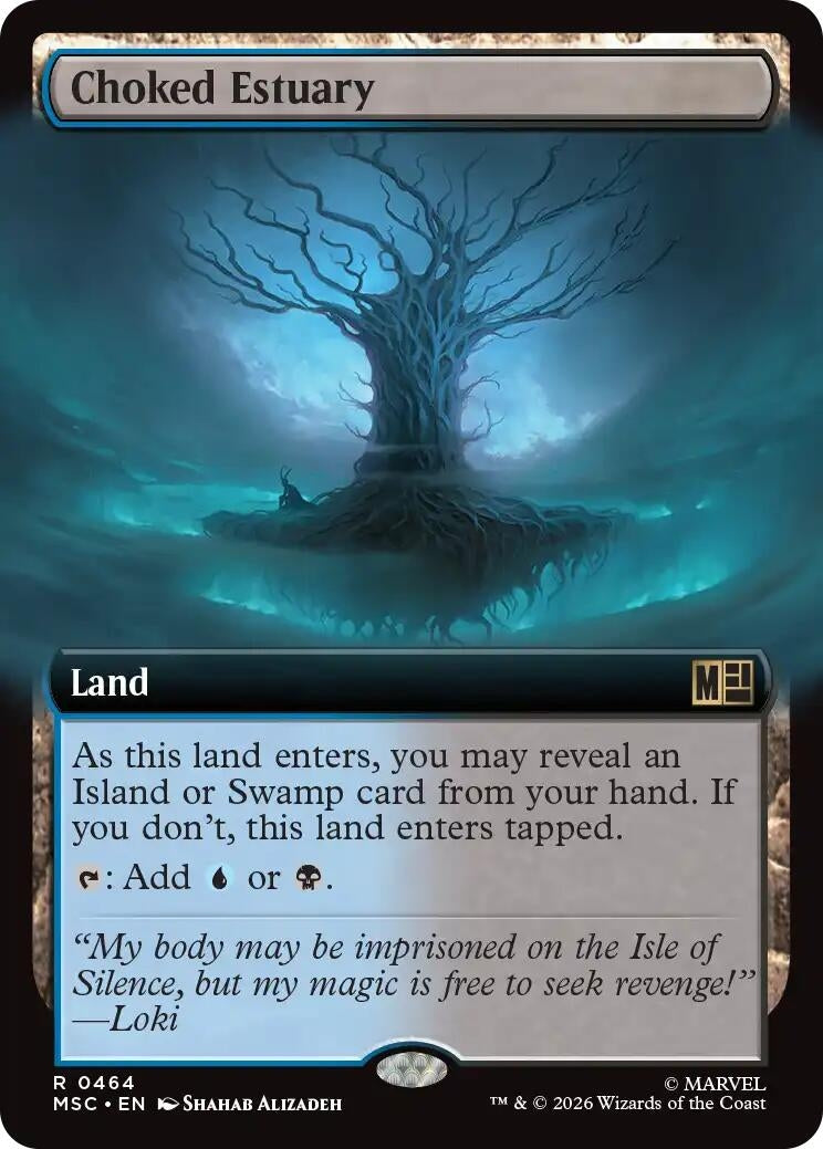 Image for Choked Estuary (Extended Art) (Commander: Marvel Super Heroes) (464) (MSC) - Magic: The Gathering