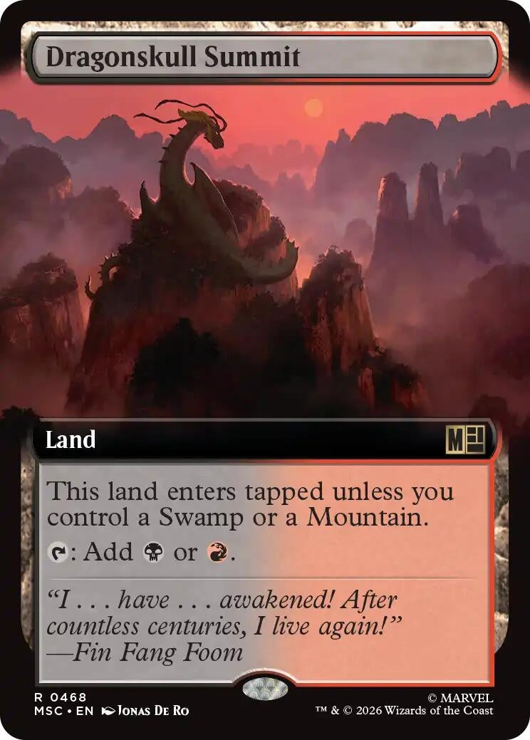 Image for Dragonskull Summit (Extended Art) (Commander: Marvel Super Heroes) (468) (MSC) - Magic: The Gathering