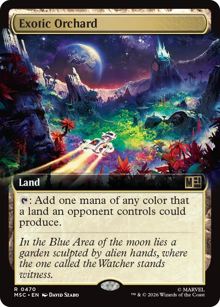 Image for Exotic Orchard (Extended Art) (Commander: Marvel Super Heroes) (470) (MSC) - Magic: The Gathering