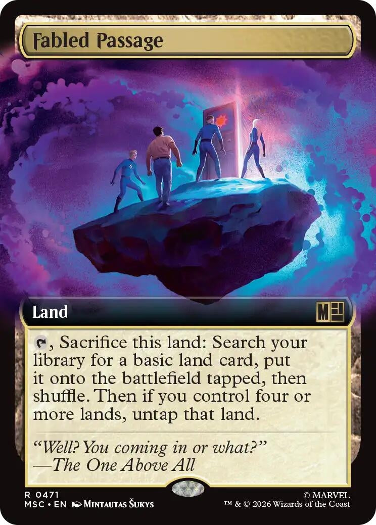 Image for Fabled Passage (Extended Art) (Commander: Marvel Super Heroes) (471) (MSC) - Magic: The Gathering