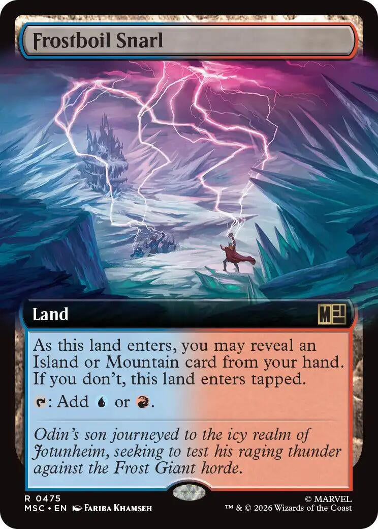 Image for Frostboil Snarl (Extended Art) (Commander: Marvel Super Heroes) (475) (MSC) - Magic: The Gathering