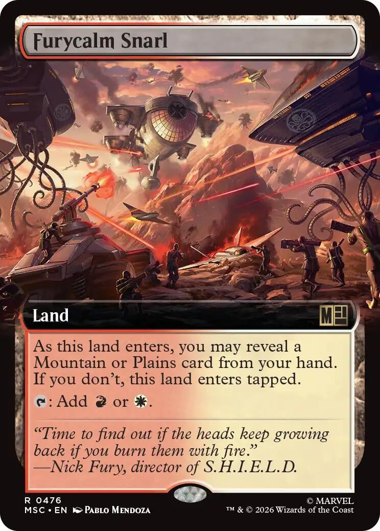 Image for Furycalm Snarl (Extended Art) (Commander: Marvel Super Heroes) (476) (MSC) - Magic: The Gathering
