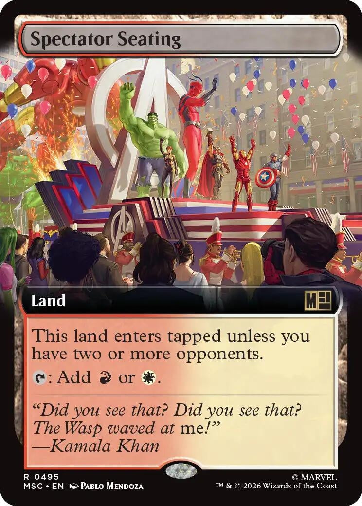 Image for Spectator Seating (Extended Art) (Commander: Marvel Super Heroes) (495) (MSC) - Magic: The Gathering