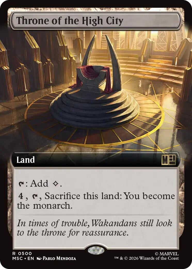 Image for Throne of the High City (Extended Art) (Commander: Marvel Super Heroes) (500) (MSC) - Magic: The Gathering